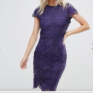 Asos Paper Dolls Cap Sleeve Lace Dress
